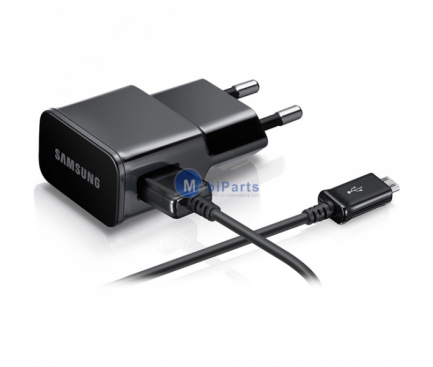 Incarcator Retea cu cablu MicroUSB Samsung ETAOU81EBE, 1A, 1 X USB, Negru, Swap, Bulk 