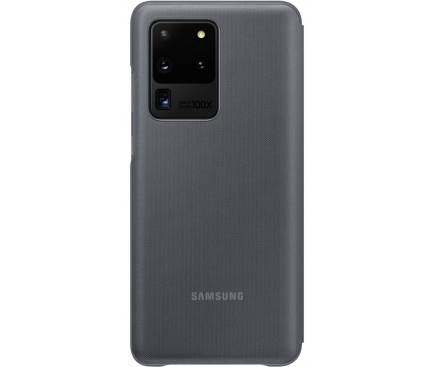 Husa Textil Samsung Galaxy S20 Ultra G988 / Samsung Galaxy S20 Ultra 5G G988, Gri EF-NG988PJEGEU