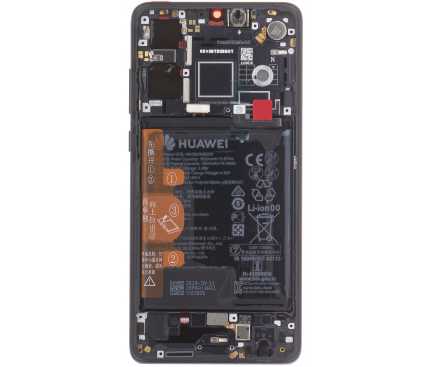 Display cu Touchscreen Huawei P30, cu Rama si Acumulator, Negru, Service Pack 02352NLL PRB_Dbl_307090