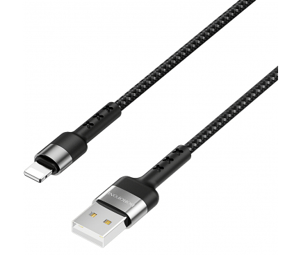 Cablu Date si Incarcare USB la Lightning Borofone BX34 Advantage, 1 m, Negru