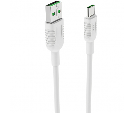 Cablu Date si Incarcare USB la USB Type-C Borofone BX33 Billow, 5A, 1.2 m, Alb