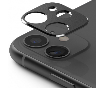 Rama Protectie Camera Spate Ringke STYLING pentru Apple iPhone 11, Metalica, Neagra, Blister ACCS0001