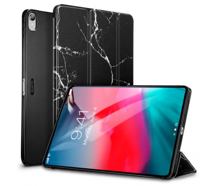 Husa Tableta Plastic - Poliuretan ESR Marble pentru Apple iPad Pro 11 (2018), Neagra