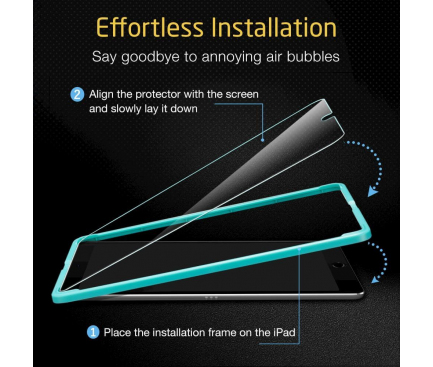 Folie Protectie Ecran ESR pentru Apple iPad 10.2 (2020) / Apple iPad 10.2 (2019), Sticla securizata