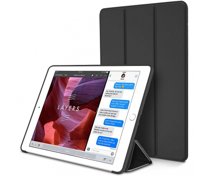 Husa Tableta TPU Tech-Protect SmartCase pentru Apple iPad mini (2019), Neagra