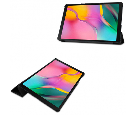 Husa Tableta TPU Tech-Protect SmartCase Samsung Galaxy Tab A 10.1 (2019), Neagra