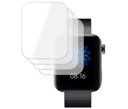 Folie Protectie Ecran 3MK ARC pentru Xiaomi Mi Watch (China), Plastic, Full Face, Set 4 buc