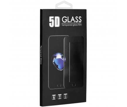 Folie Protectie Ecran OEM pentru Nokia 2.2, Sticla securizata, Full Face, Full Glue, 5D, 9H, Neagra, Blister 