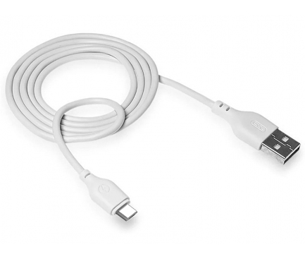 Cablu Date si Incarcare USB la MicroUSB XO Design NB103, 2,1A, 2 m, Alb