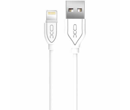 Cablu Date si Incarcare USB la Lightning XO Design NB8 2,1A, 1 m, Alb