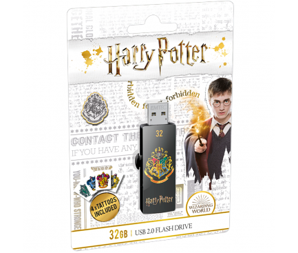 Set 2 x Memorie Externa Emtec Harry Potter Gryffindor & Hogwarts, 32Gb, USB 2.0, Multicolor, Blister ECMMD32GM730HP01P2 