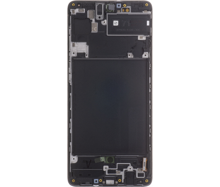 Display cu Touchscreen Samsung Galaxy A71 A715, cu Rama, Negru, Service Pack GH82-22152A