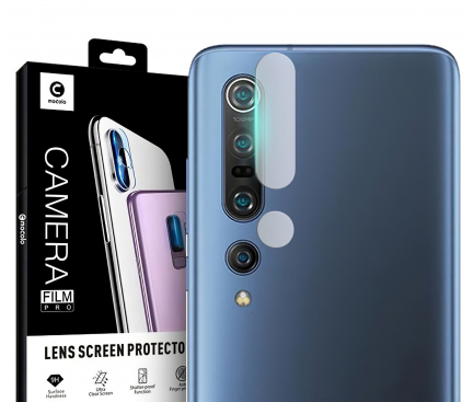 Folie Protectie Camera spate Mocolo pentru Xiaomi Mi Note 10 / Xiaomi Mi Note 10 Pro, Sticla securizata, 9H, 2.5D, Blister 