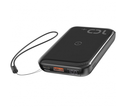 Baterie Externa Powerbank Baseus Mini S, 10000 mA, 18W, 1 x USB - 1 x USB Type-C, Neagra, Blister PPXFF10W-01 