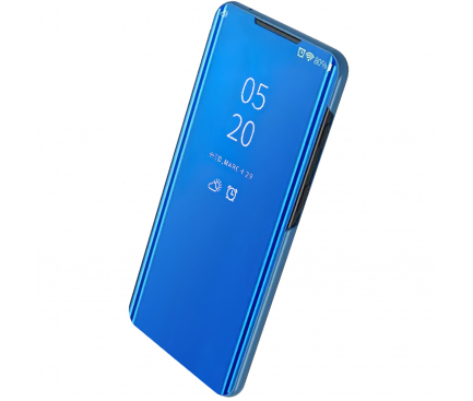 Husa Plastic OEM Clear View pentru Samsung Galaxy A51 A515, Albastra
