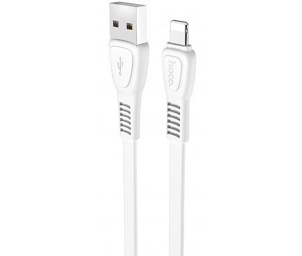 Cablu Date si Incarcare USB la Lightning HOCO X40 Noah, 1 m, Alb