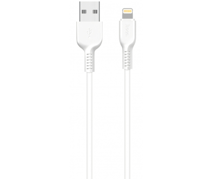 Cablu Date si Incarcare USB la Lightning HOCO X13 Easy, 1 m, Alb