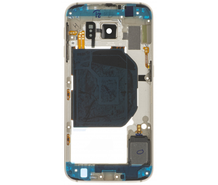 Carcasa Mijloc Samsung Galaxy S6 G920, Aurie