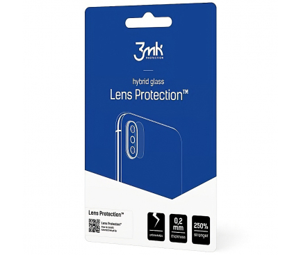 Folie Protectie Camera spate 3MK pentru Samsung Galaxy S20 G980 / Samsung Galaxy S20 5G G981, Plastic, 0.2mm, Set 4 buc, Blister 