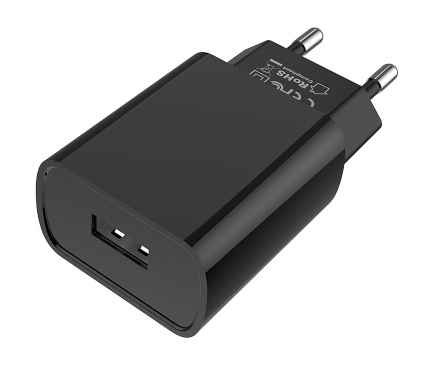Incarcator Retea cu cablu USB Tip-C Borofone BA20A, Smart ID, 2.1A, 1 X USB, Negru, Blister 