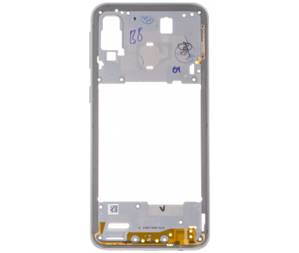 Carcasa Mijloc Samsung Galaxy A40 A405, Argintie