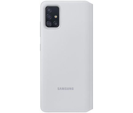 Husa Samsung Galaxy A71 5G A716, S View Wallet, Alba EF-EA716PWEGEU
