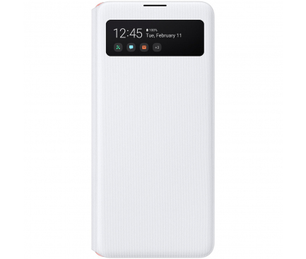 Husa Samsung Galaxy A51 5G A516, S View Wallet, Alba EF-EA516PWEGEU