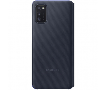 Husa Samsung Galaxy A41, S View Wallet, Neagra EF-EA415PBEGEU