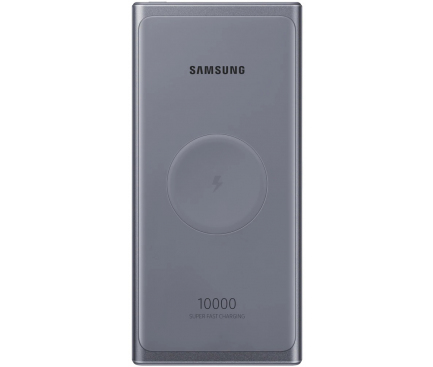 Baterie Externa Wireless Samsung EB-U3300, 10000mAh, 25W, PD, 2 x USB-C, Gri EB-U3300XJEGEU
