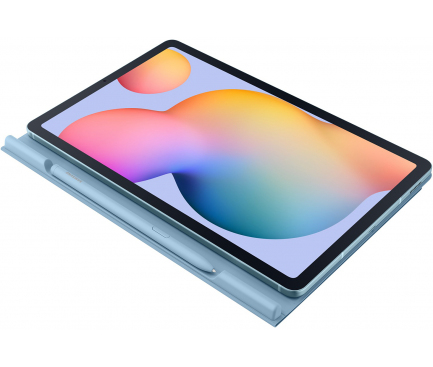 Husa Tableta Piele Samsung Galaxy Tab S6 Lite, Albastra EF-BP610PLEGEU