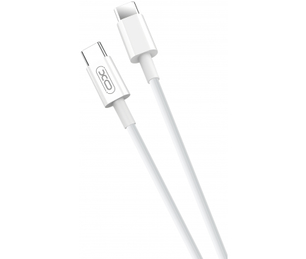 Cablu Date si Incarcare USB Type-C la USB Type-C XO Design NB124, 40W, 1 m, Alb, Blister 