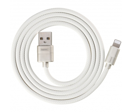 Cablu Date si Incarcare USB la Lightning Remax Ziree RC-127i, 2.4A, 1 m, Alb, Blister 