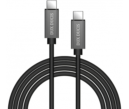 Cablu Date si Incarcare USB Type-C la USB Type-C DUX DUCIS KIII Wire 3A, 5V, 1 m, Negru, Blister 