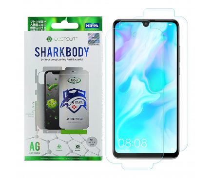 Folie Protectie Fata si Spate OEM pentru Huawei P30 lite, Plastic, Full Cover, Full Glue, Shark antibacterial