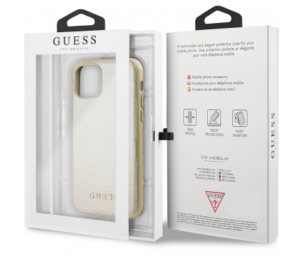 Husa Plastic - TPU Guess Iridescent pentru Apple iPhone 11 Pro Max, Aurie GUHCN65IGLGO