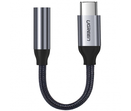 Adaptor Audio 3.5 mm la USB Type-C UGREEN, 0.1 m, Gri