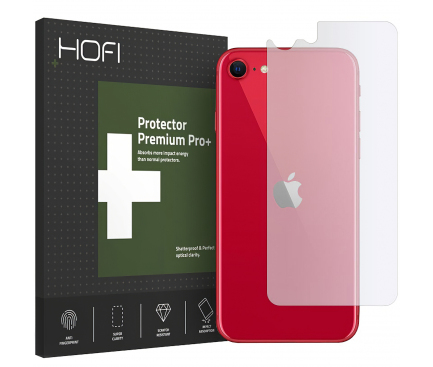 Folie Protectie Spate HOFI pentru Apple iPhone 7 / Apple iPhone 8 / Apple iPhone SE (2020), Sticla securizata, Hybrid 0.2mm 7H