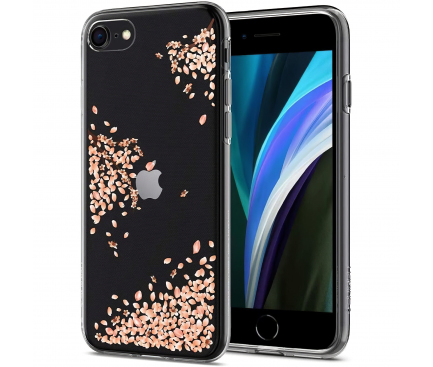 Husa TPU Spigen Liquid Crystal Blossom pentru Apple iPhone 7 / Apple iPhone 8 / Apple iPhone SE (2020), Transparenta 042CS21220