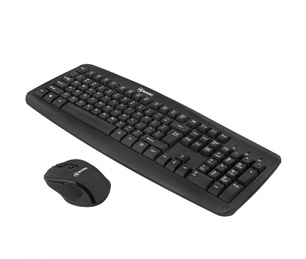 Kit tastatura si mouse wireless Tellur Basic, Negru TLL491051