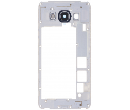 Carcasa Mijloc cu geam camera spate (rama argintie) Samsung Galaxy J5 (2016) J510 Dual SIM