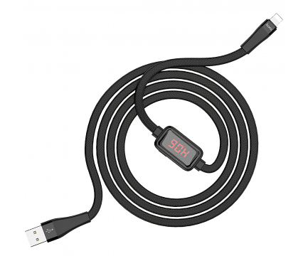 Cablu Date si Incarcare USB la Lightning HOCO SELECTED Timing S4, 1.2 m, Rosu