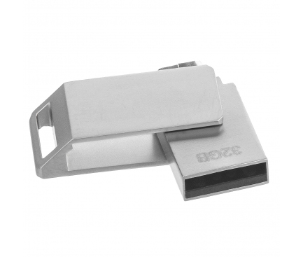 Memorie Externa Imro Duo, 32Gb, MicroUSB OTG - USB 2.0, Argintiu, Blister 