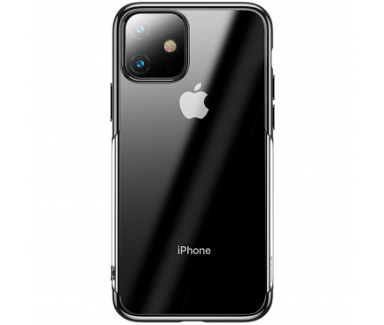 Husa TPU Baseus Shining pentru Apple iPhone 11, Neagra, Blister ARAPIPH61S-MD01 