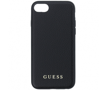 Husa Piele Guess Iridescent pentru Apple iPhone 7 / Apple iPhone 8 / Apple iPhone SE (2020), Neagra GUHCI8GLBK