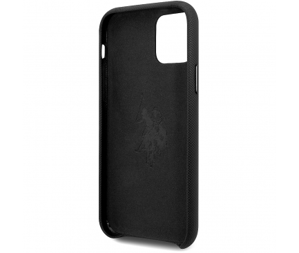 Husa TPU U.S. Polo Wrapped pentru Apple iPhone 11, Neagra USHCN61PUBK