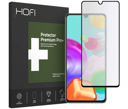 Folie Protectie Ecran HOFI pentru Samsung Galaxy A41, Sticla Flexibila, Full Face, Ultraflex, PRO+, Neagra