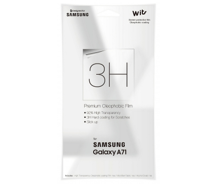 Folie Protectie Ecran Samsung Galaxy A71 A715, Plastic GP-TFA715WSA