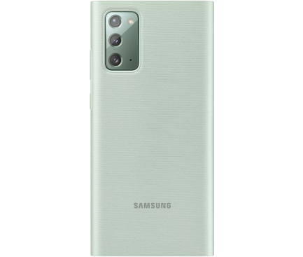 Husa Samsung Galaxy Note 20 N980 / Samsung Galaxy Note 20 5G N981, Led Wallet Cover, Vernil EF-NN980PMEGEU