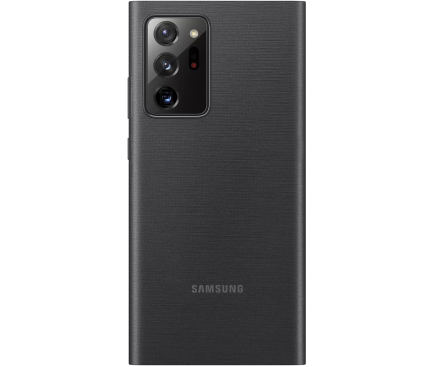 Husa Samsung Galaxy Note 20 Ultra N985 / Samsung Galaxy Note 20 Ultra 5G N986, Clear View, Neagra EF-ZN985CBEGEU