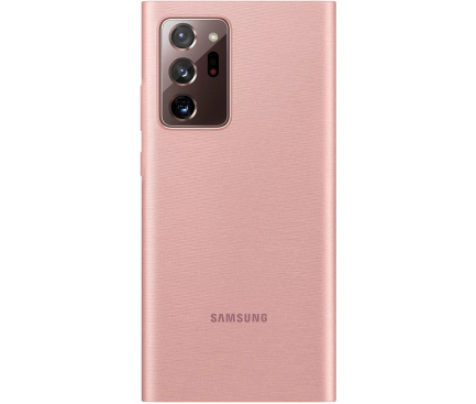 Husa Samsung Galaxy Note 20 Ultra N985 / Samsung Galaxy Note 20 Ultra 5G N986, Clear View, Bronz EF-ZN985CAEGEU 